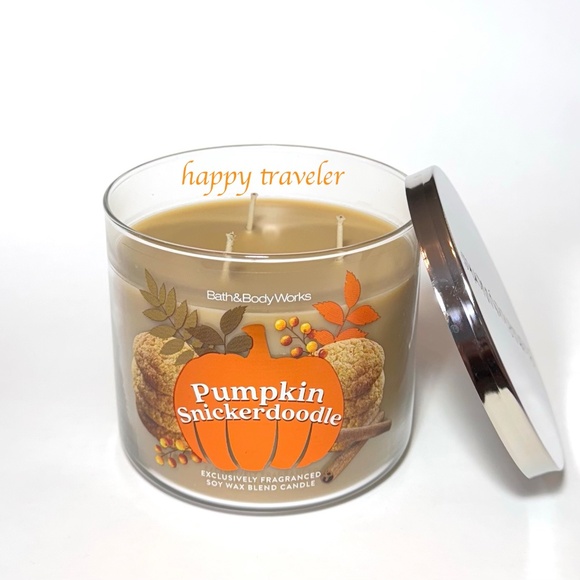 PUMPKIN SNICKERDOODLE 3 Wick Candle - Picture 2 of 3